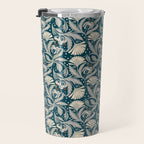 Vintage Botanica Midnight Teal - Heritage Revival Floral Travel Mug Gallery Image 3
