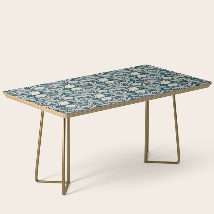 Vintage Botanica Midnight Teal - Heritage Revival Floral Coffee Table Gallery Image 2