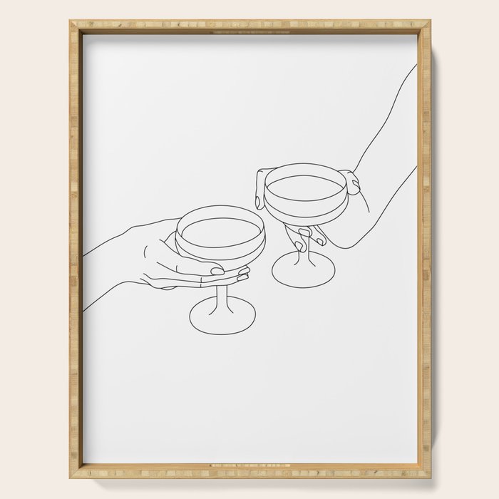 Cheers Drinking Buddies Serving Tray Gallery Image 1