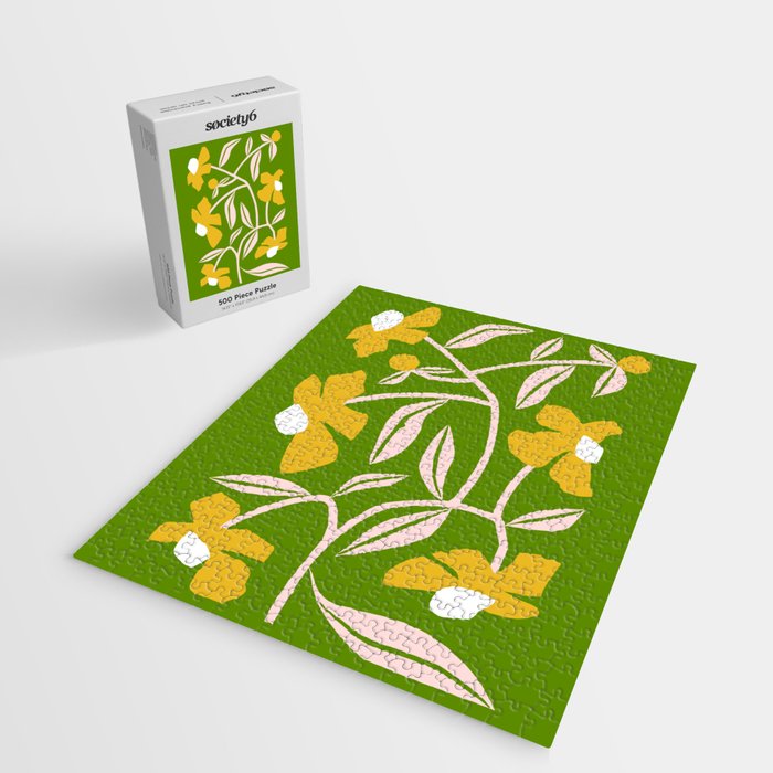 Yellow Flower Vine Jigsaw Puzzle Gallery Image 2