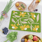 Yellow Flower Vine Cutting Board Gallery Image 2