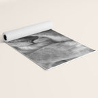 Even Lions Have Bad Days - The Lion Sleeps Tonight black and white photograph  Yoga Mat Gallery Image 2