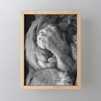 Even Lions Have Bad Days - The Lion Sleeps Tonight black and white photograph  Mini Art Print Gallery Image 1