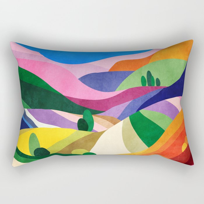 Blooming fields Rectangular Pillow Gallery Image 2