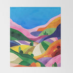 Blooming fields Throw Blanket Gallery Image 2