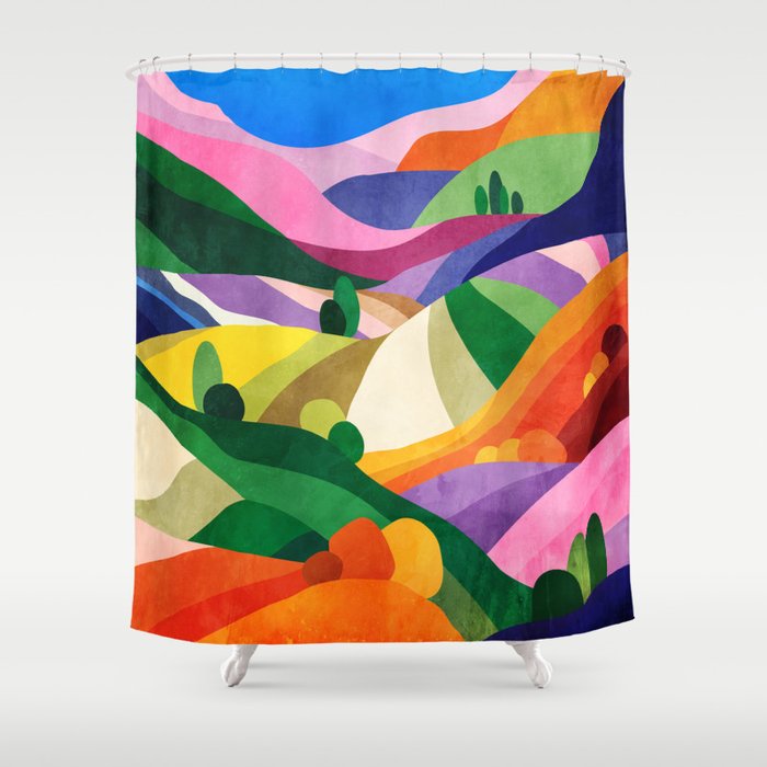 Blooming fields Shower Curtain Gallery Image 1