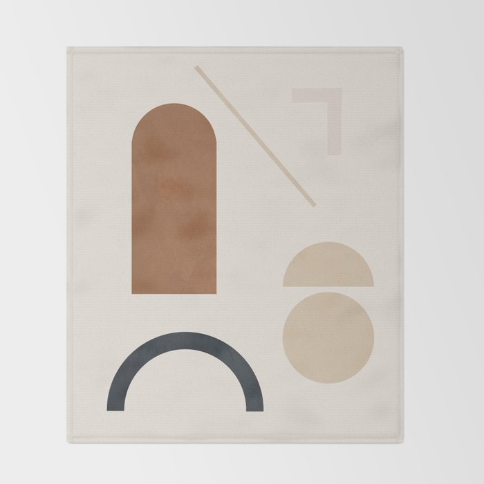 Geometric Modern Art 32 Throw Blanket Gallery Image 2