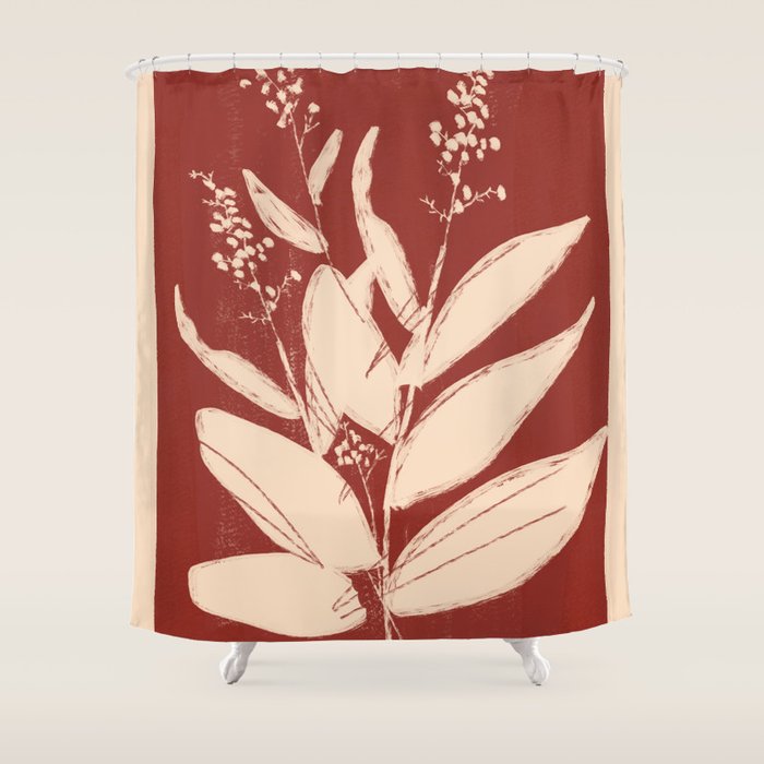 minimal plant 74 Shower Curtain Gallery Image 1