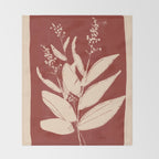 minimal plant 74 Throw Blanket Gallery Image 2