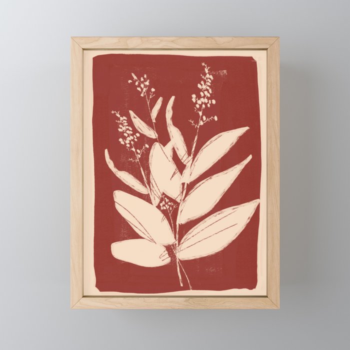 minimal plant 74 Mini Art Print Gallery Image 1