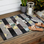 A Portrait With Bars 3 Outdoor Rug Gallery Image 2