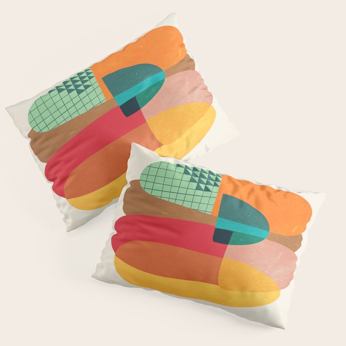Art Pills: Mid-Century Edition Pillow Sham Gallery Image 1
