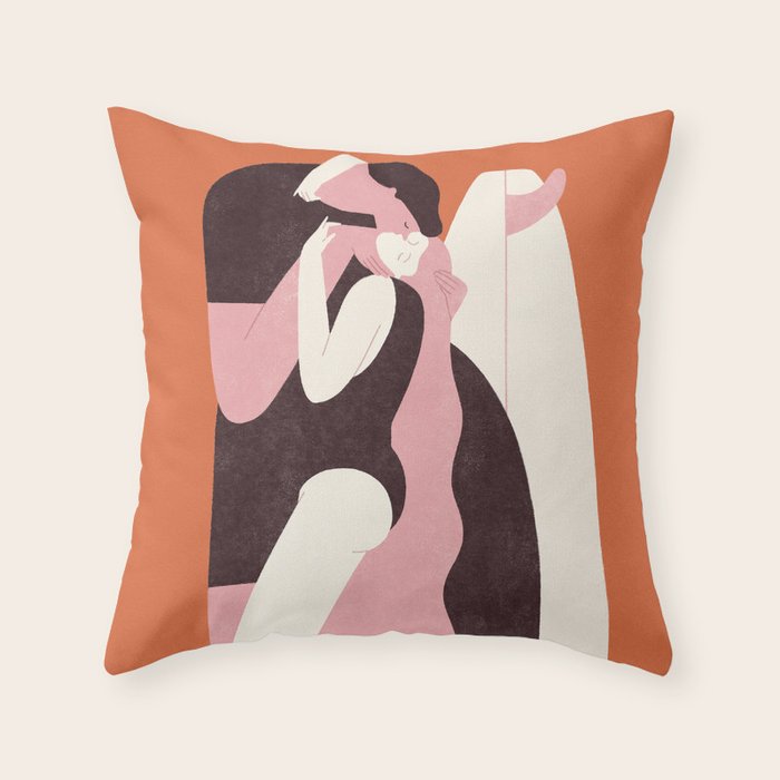 Let me be your ocean Throw Pillow Gallery Image 1