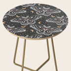 Celestial Cecropia - Black red & gold Side Table Gallery Image 2