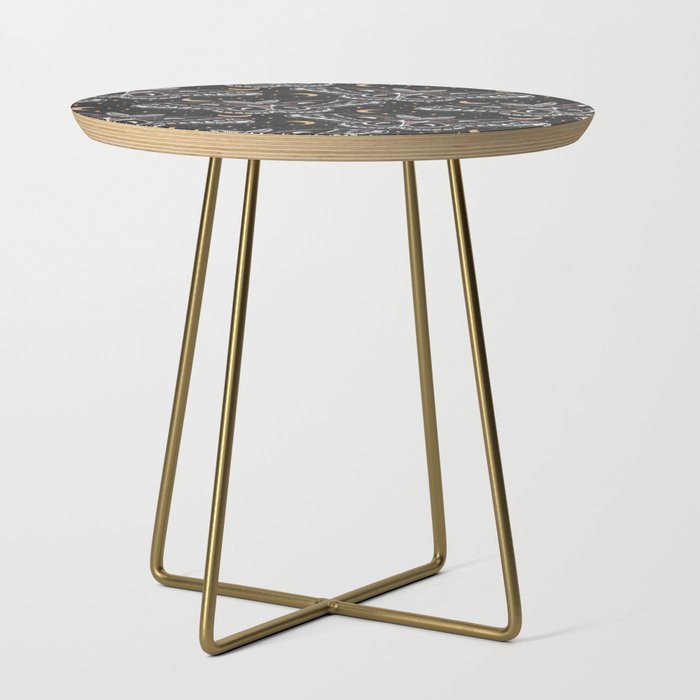 Celestial Cecropia - Black red & gold Side Table Gallery Image 1