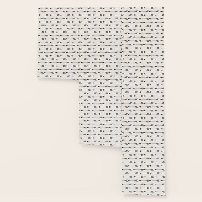 Vertical Arrow Patterns - Cream and Neutral Earth Tones Wallpaper Gallery Image 3