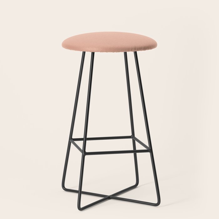 Solid Whipped Peach Stool Gallery Image 1