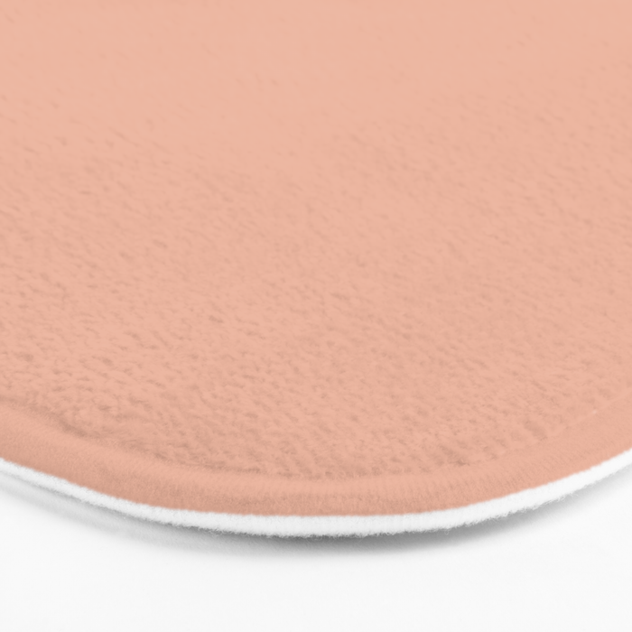 Solid Whipped Peach Bath Mat Gallery Image 3
