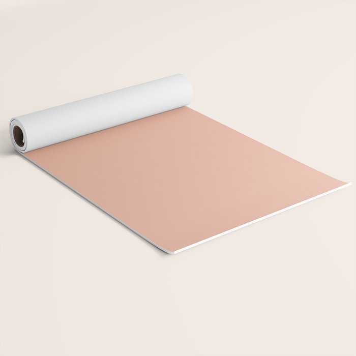 Solid Whipped Peach Yoga Mat Gallery Image 2