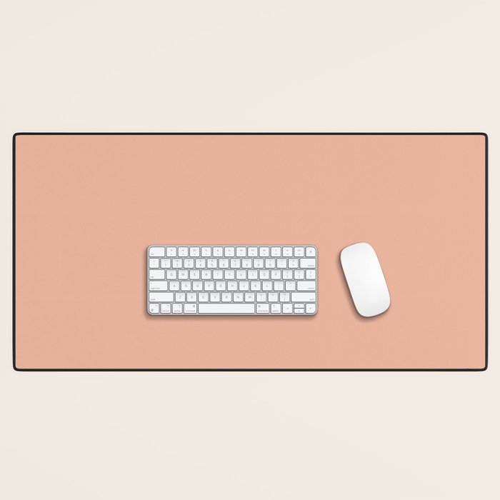 Solid Whipped Peach Desk Mat Gallery Image 1