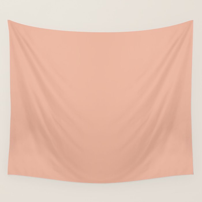 Solid Whipped Peach Wall Tapestry Gallery Image 1