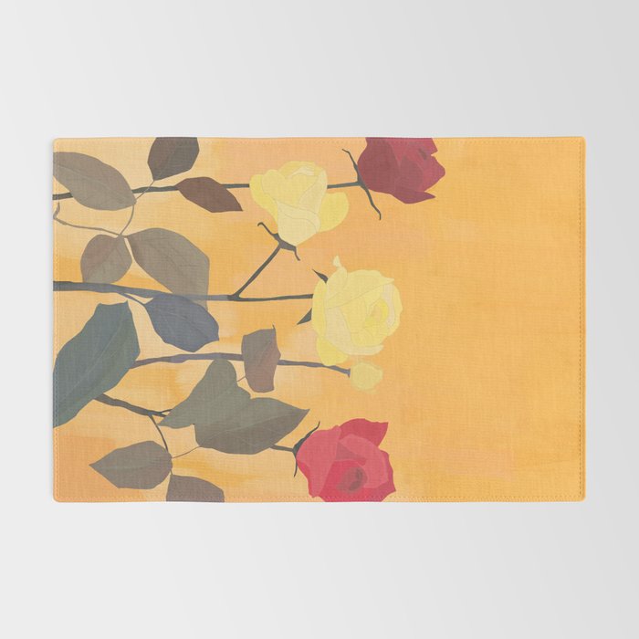 Red and Yellow Roses 2 Rug Gallery Image 2