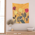 Red and Yellow Roses 2 Wall Tapestry Gallery Image 2