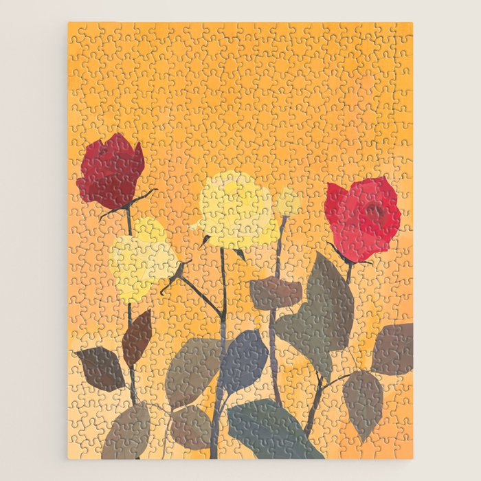 Red and Yellow Roses 2 Jigsaw Puzzle Gallery Image 1