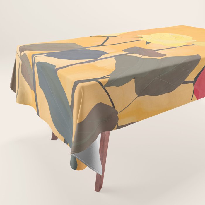 Red and Yellow Roses 2 Tablecloth Gallery Image 1