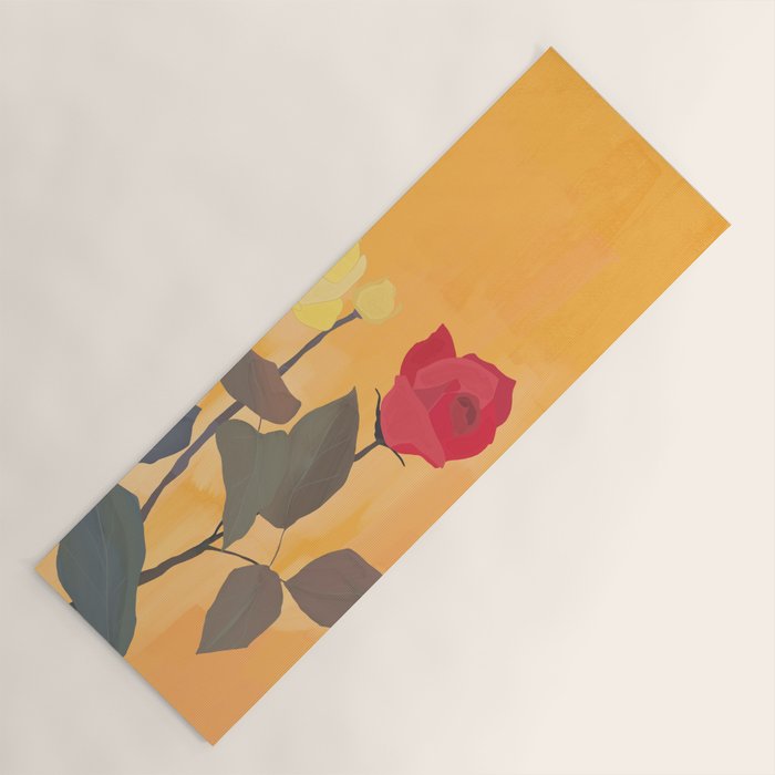 Red and Yellow Roses 2 Yoga Mat Gallery Image 1