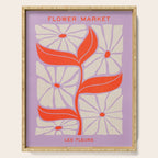 Plum & Flamingo: Les Fleurs | Flower Market Color Series 06 Serving Tray Gallery Image 1