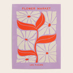 Plum & Flamingo: Les Fleurs | Flower Market Color Series 06 Poster Gallery Image 4
