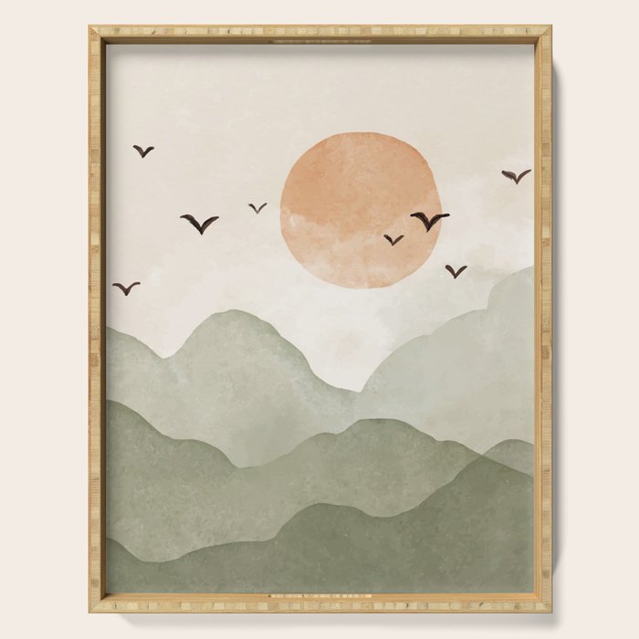 Sunset Migration Serving Tray Gallery Image 1