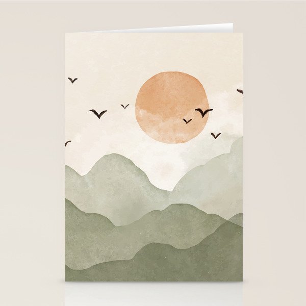 Sunset Migration Stationery Card Gallery Image 2