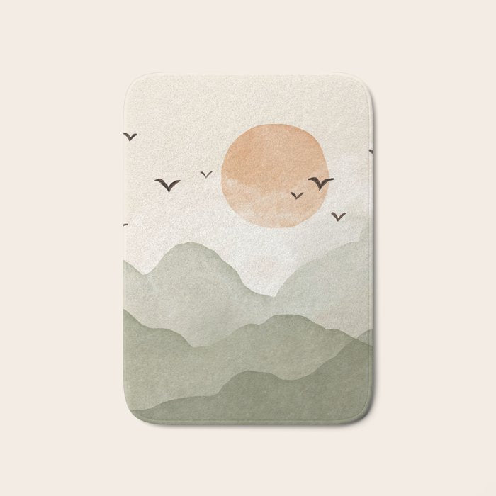 Sunset Migration Bath Mat Gallery Image 1