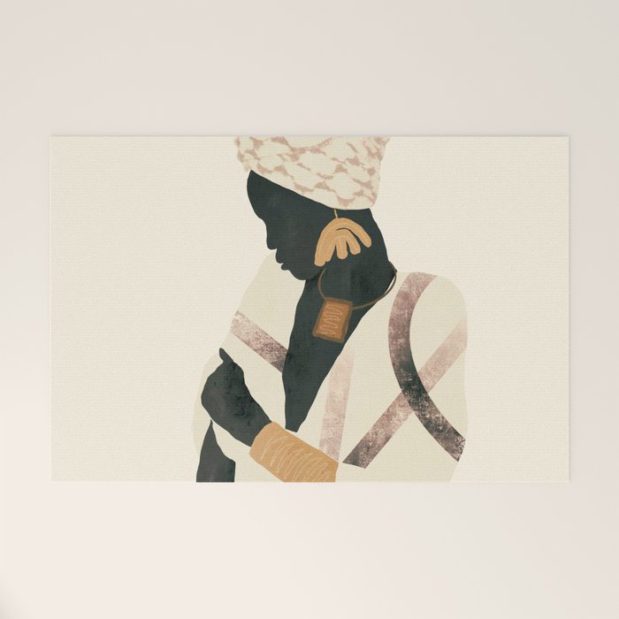 African Woman 2 Welcome Mat Gallery Image 1