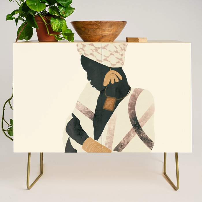 African Woman 2 Credenza Gallery Image 1
