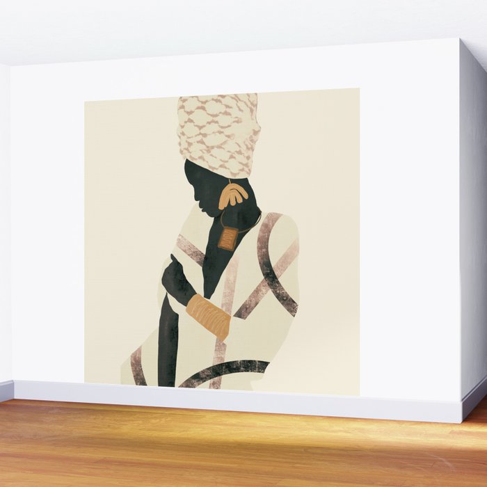African Woman 2 Wall Mural Gallery Image 2