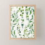 Nature Green Eucalyptus Leaves  Mini Art Print Gallery Image 1