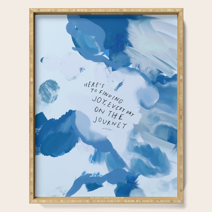 "Here's To Finding Joy, Every Day On The Journey" Serving Tray Gallery Image 1