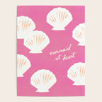 Mermaid At Heart - Pink Shells Poster Gallery Image 4