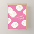 Mermaid At Heart - Pink Shells Mini Art Print Gallery Image 1