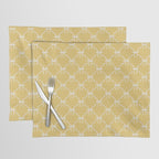Bows & Ribbons Pattern XXI Butter Yellow Placemat Gallery Image 1