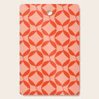 Geometric Leaves  Pink and Red Cutting Board Gallery Image 1