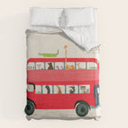 The big red bus Duvet Cover Gallery Image 6