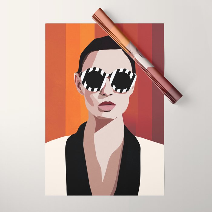 The Face of Fashion 6 Wrapping Paper Gallery Image 1