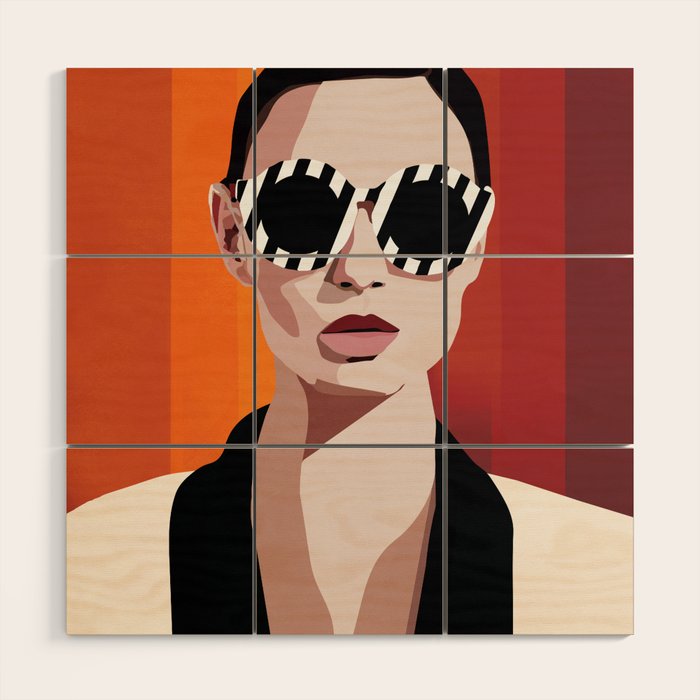 The Face of Fashion 6 Wood Wall Art Gallery Image 1