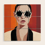 The Face of Fashion 6 Wood Wall Art Gallery Image 1