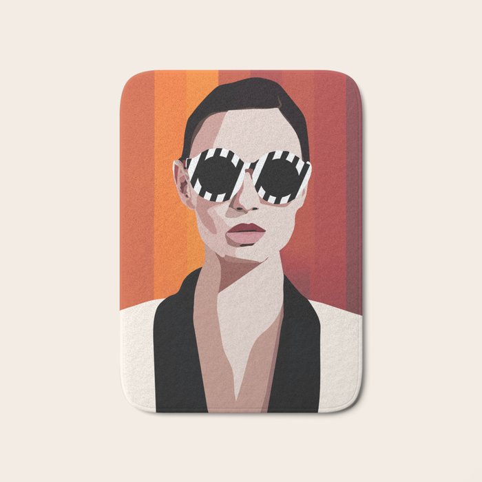 The Face of Fashion 6 Bath Mat Gallery Image 1