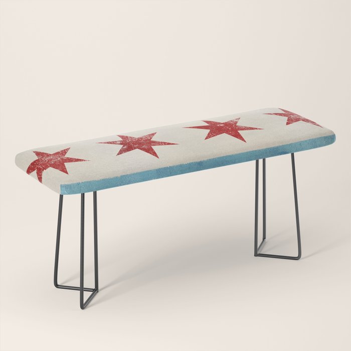 Chicago Flag Bench Gallery Image 1
